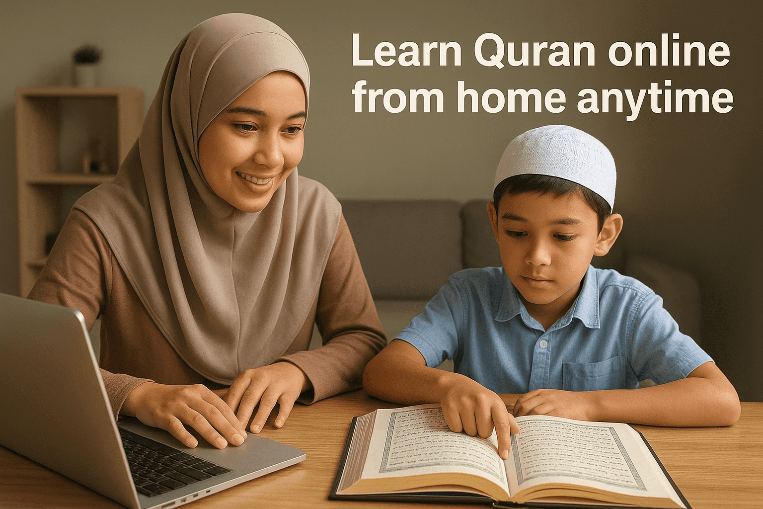 learn Quran online from home anytime